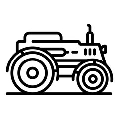 Smart modern tractor icon. Outline smart modern tractor vector icon for web design isolated on white background