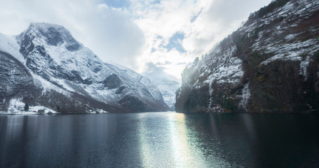 Seeing the fjords at Norway, reflections