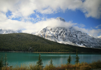 Fototapeta na wymiar Peyto lake at Canadian rocky mountains ,Banff National Park,Alberta,Canada