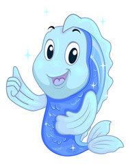 Fish Mascot Healthy Ok Illustration