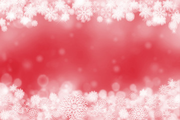 雪の結晶と粉雪のバックグラウンド