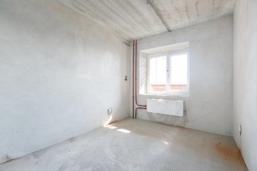interior of the apartment without decoration