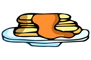 pancakes sign icon and symbol. pancakes icon color for website design and mobile app development. A simple element from the gastronomy collection set for mobile concepts and web application icon.
