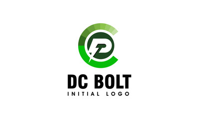 Letter DC Bolt Initial Logo