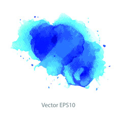 blue watercolor background. vector background	