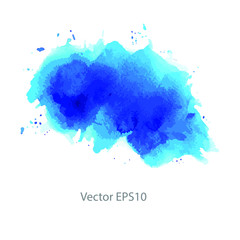 blue watercolor background. vector background	