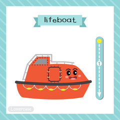 Letter L lowercase tracing. Lifeboat