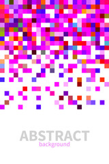 pink abstract vector mosaic