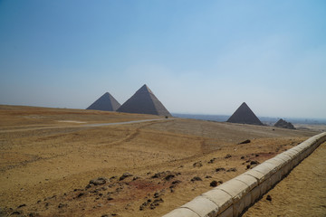 the Pyramids of Giza, Egypt