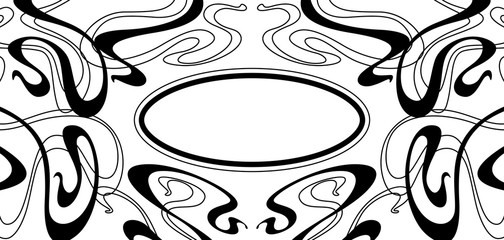 Frame with Art Nouveau ornament.