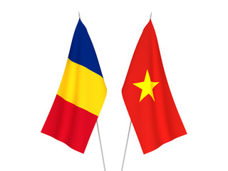 Romania and Vietnam flags