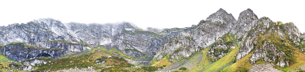 landscape panorama of top mountains
