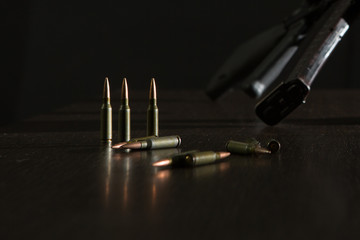 Kalashnikov assault rifle ax 74 with a 5.45 cartridge