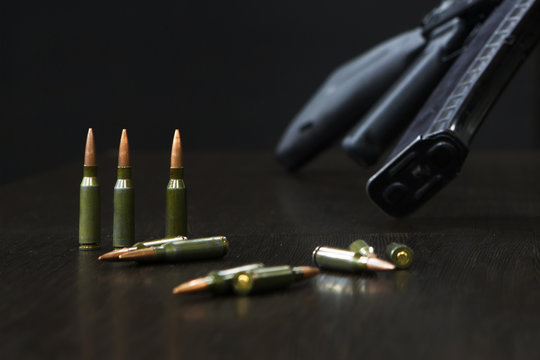 Kalashnikov assault rifle ax 74 with a 5.45 cartridge