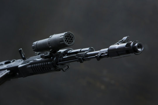 Kalashnikov assault rifle ax 74 with a 5.45 cartridge