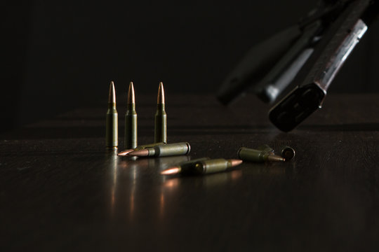 Kalashnikov assault rifle ax 74 with a 5.45 cartridge