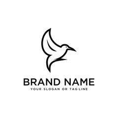 bird design logo vector white background template