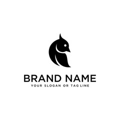 bird design logo vector white background template