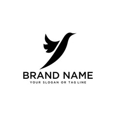 bird design logo vector white background template