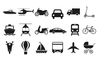 Transport, Logistics icon. Vector illustration, flat design.
