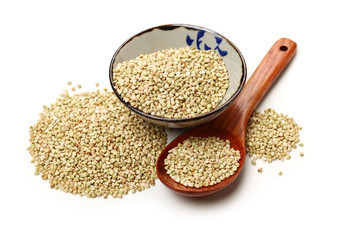 buckwheat isolated on white background