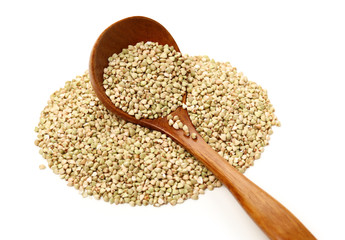 buckwheat isolated on white background