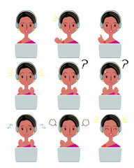 インド人女性　オペレーター