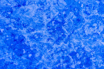 Fototapeta na wymiar blue stone wall background close up ,texture of azure ice , water freezed , abstract gem macro