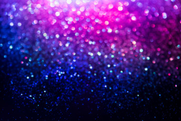 glitter bokeh lighting effect Colorfull Blurred abstract background for birthday, anniversary, wedding, new year eve or Christmas