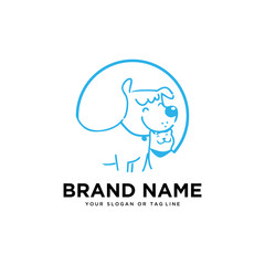 creative logo design Dog and Cat vector template