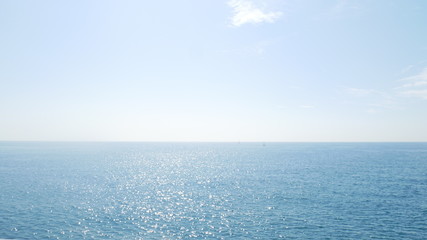 Blick auf Ozean in Barcelona