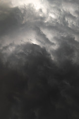 Obraz premium Dark and moody rainy clouds in the sky