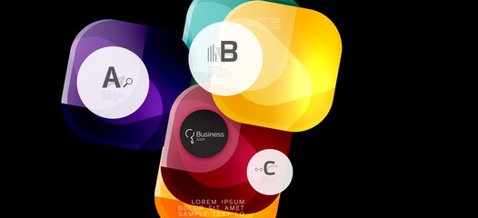 Info graphics circles background. Success icon symbol. Vector info graphic design. Creative vector element. Decoration element