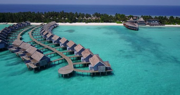 Floating Resorts water bungalows in Mabul, Malaysia, perfect honeymoon travel destination, luxury accomodation right above the water