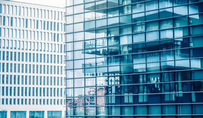 Fototapeta na wymiar Modern buildings in financial district
