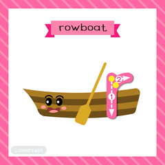 Letter R lowercase tracing. Rowboat
