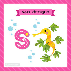 Letter S lowercase tracing. Sea Dragon