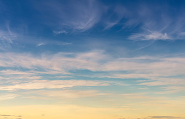 sunset, sky and clouds 