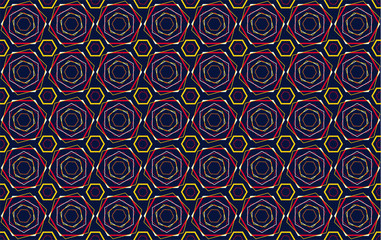 Modern seamless pattern geometric shape design for Clothing Background Carpet Wallpaper Cut Batik Fabric Vector Illustration Style Embroidery