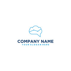 cloud logo design vector