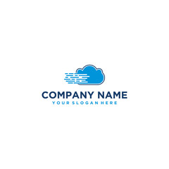 Obraz premium cloud logo design vector