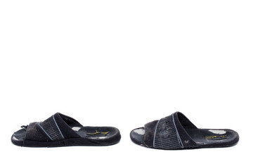 Shabby home slippers.