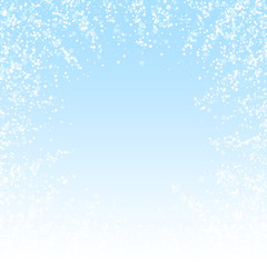 Magic stars Christmas background. Subtle flying sn