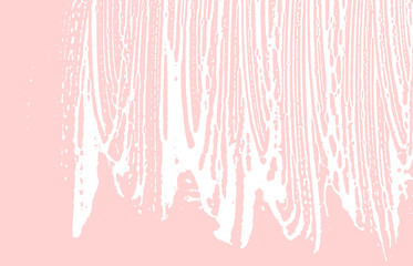 Grunge texture. Distress pink rough trace. Gorgeou