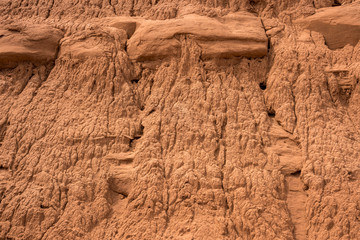 details of rock in Goblin state park in the united states of america