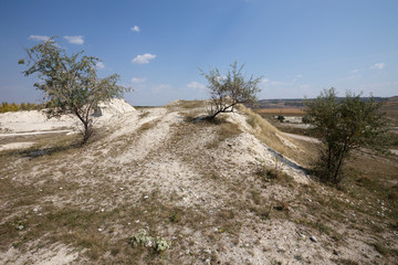 View of an abandoned quarry.