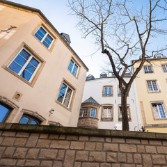 old houses seen from rue large near national museum of luxemburg