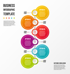 Design of a company timeline with business icons - infographic template. Vector