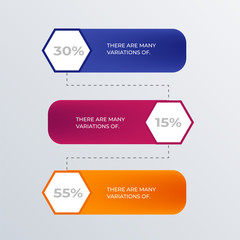 Timeline hexagon infographics template design. Business concept infograph with 3 options, steps, or processes. Vector visualization can be used for workflow layout, diagram, annual report, web