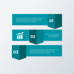 Informational list infographic template design. Business concept infograph with 3 options, steps, or processes. Vector visualization can be used for workflow layout, diagram, annual report, web